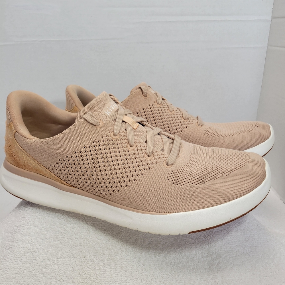Kizik Lima Hands Free Fawn Unisex Mesh Sneakers Mens Size 12 Womens 13.5